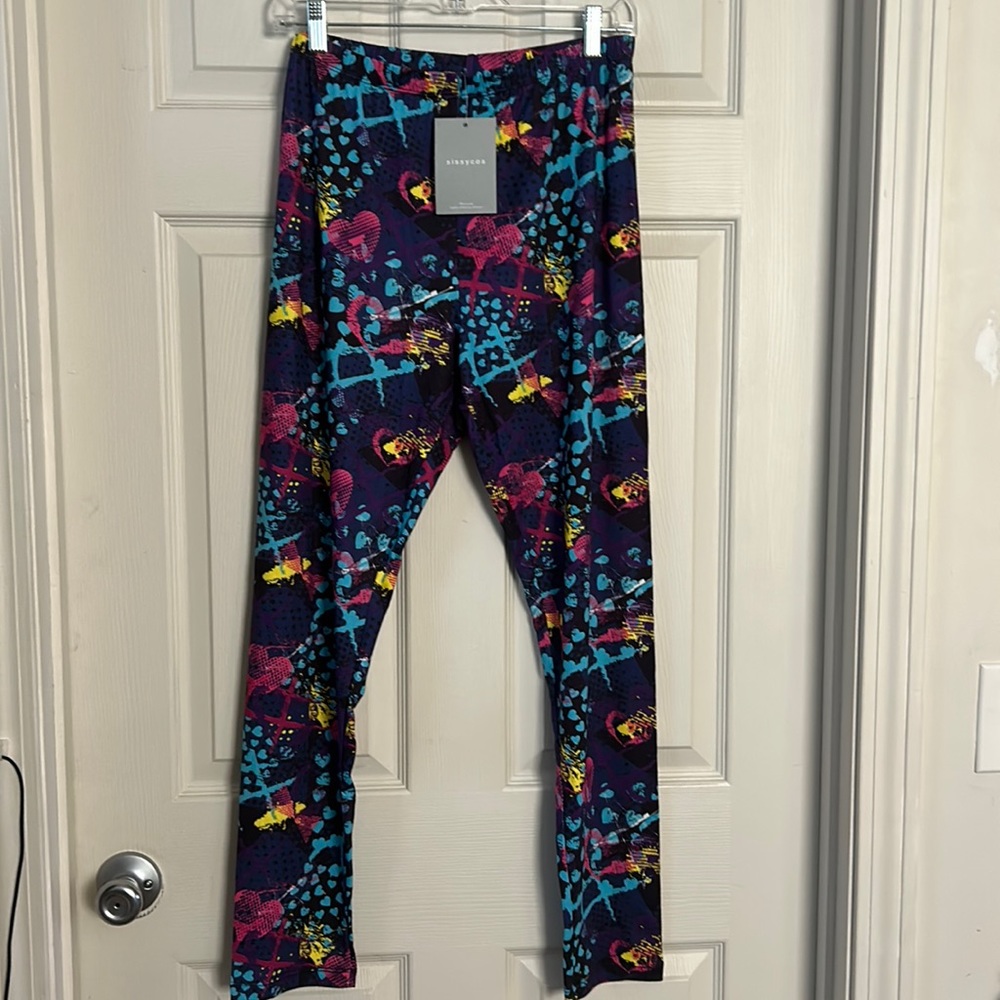 Sissyco Tie-Dye Hearts Leggings